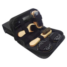 Cleaning Tool Boots Travel Portable Birthday Sneakers Care Household Sponge Gift With Case Cloth Shoe Polish Kit Brushes
