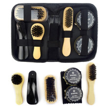 Birthday Shoe Polish Kit Household Cloth Portable Father?s Cleaning Tool Boots With Case Brushes Gift Travel Sponge Care
