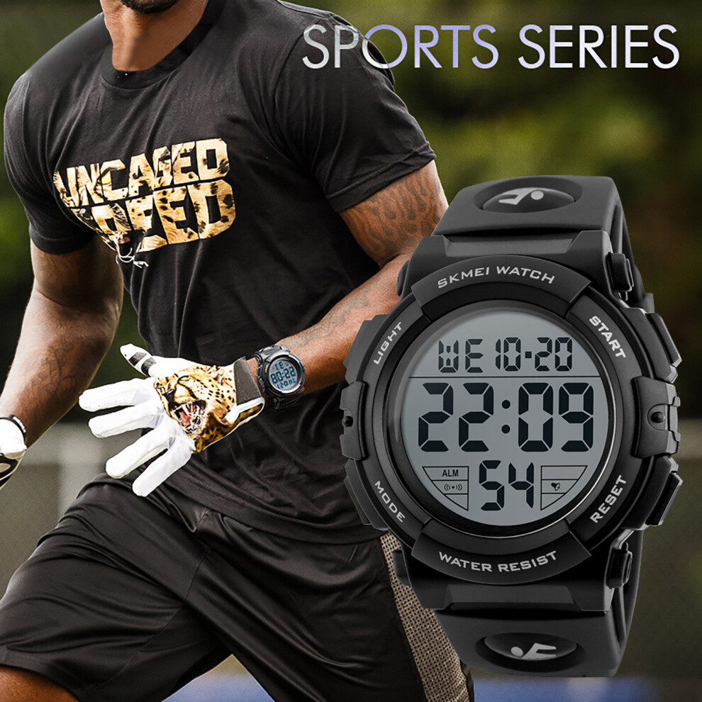 Men's digital sports military watch round watch sports series versatile ??????? ????-image-OPC-PBT8M89-NEW