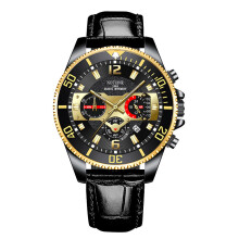 Watches For Men Automatic Watch Green Water Ghost Watch Men's Luminous Waterproof Watch Men's Casual Leather Calendar Quartz