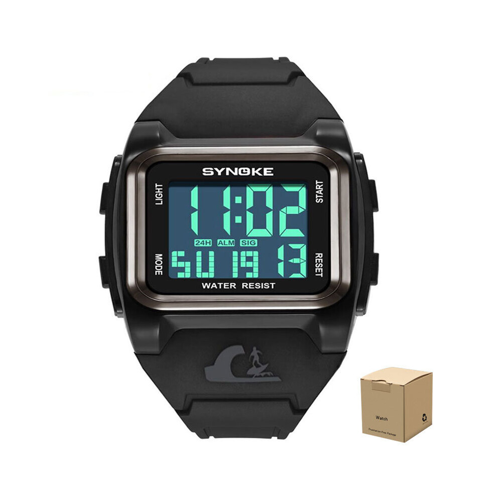 SYNOKE Men s Digital Watch Big Numbers Easy to Read 5ATM Waterproof Outdoor Sports Watches Alarm Clock reloj hombre on OnBuy