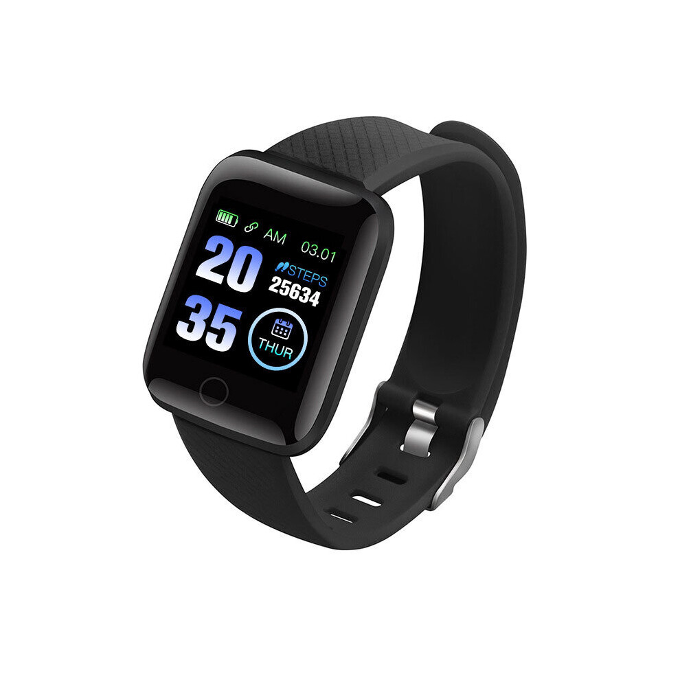116Plus Smart Watch Women Men Screen Pedometer Call Reminder Heart Rate Monitor Alarm Clock Fitness Tracker Smart Bracelet Brown 885661842462