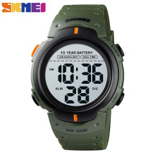 Sport Fitness Watches Mens Digital 100M Waterproof Wrist Watch Men 2 Time 10 Year Alarm Clock reloj hombre 1560
