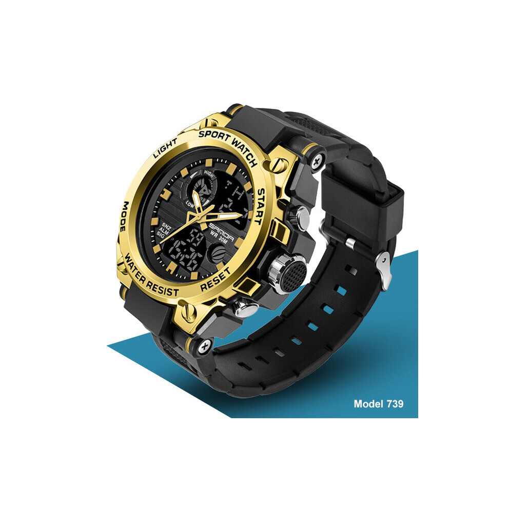 G Style Men's Digital Watch - Dual Display, Shock-Resistant Military Sports Timepiece, Waterproof Relogio Masculino