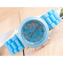 colorful Silicone strap Watch Women Students kids Quartz Sport Wristwatches Clock Hour Children kids zegarek damski