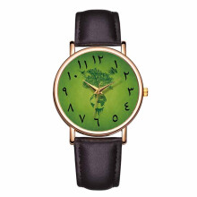 B-9154 Arabic Numerals Women Leather Quartz Watch Stylish Ladies Charming Dial Wrist Watch Montre Femme