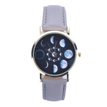 Mens Watches Stretch Band Wrist Pattern Leather Watch Quartz Women Analog Women's Watch