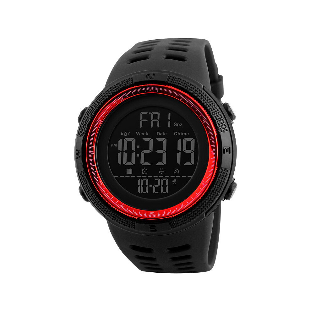 Outdoor Sport Watch Men Waterproof Alarm Calendar Countdown Stop Watch Backlight Reminder Digital Smart Watch Unisex Brown 885661877631