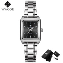 Womens Watches Top Small Square Wristwatch Woman Dress Bracelet Watch For Women xfcs montre femme
