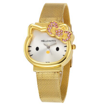 Quartz Watch Ladies Watch Kitty Cartoon Steel Band Girls Children's Student Watch