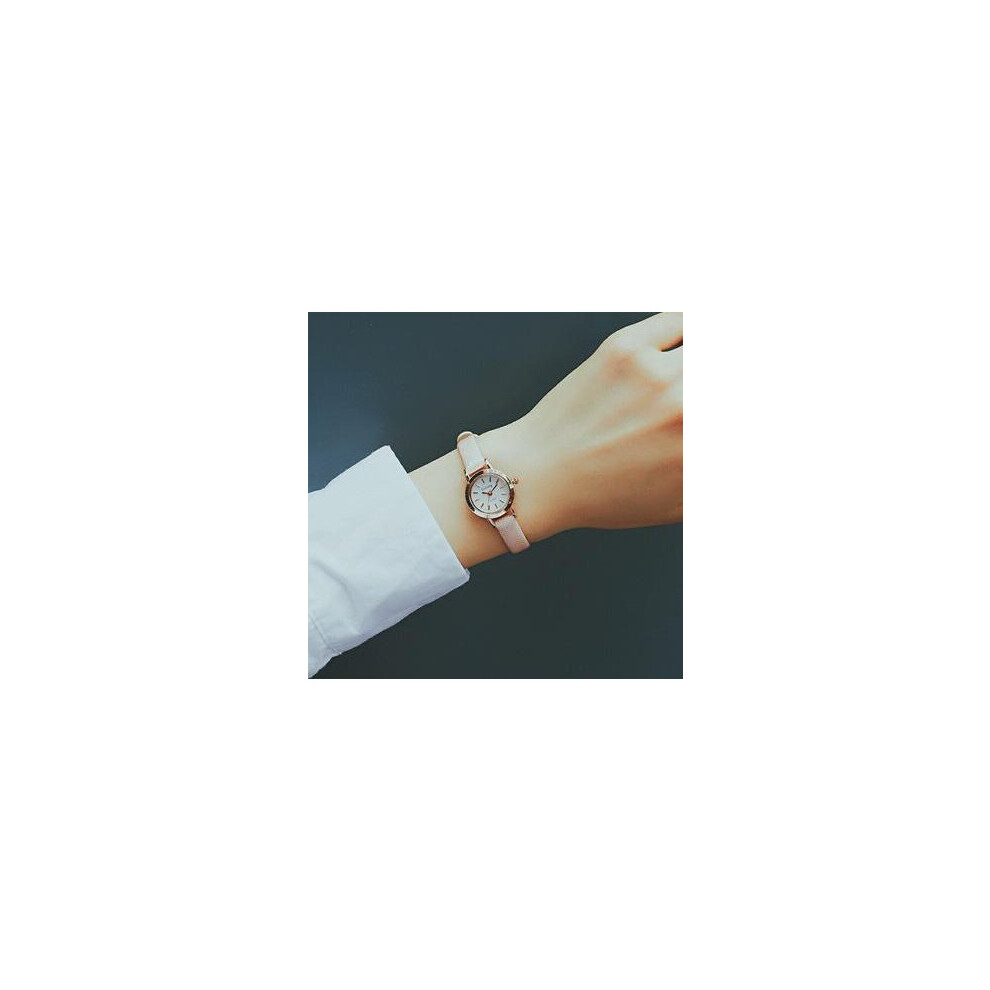Ulzzang Small Dial Vintage Leather Women's Watches Casual Charm Ladies Wristwatches Style Quartz Dress Watch Women Clock