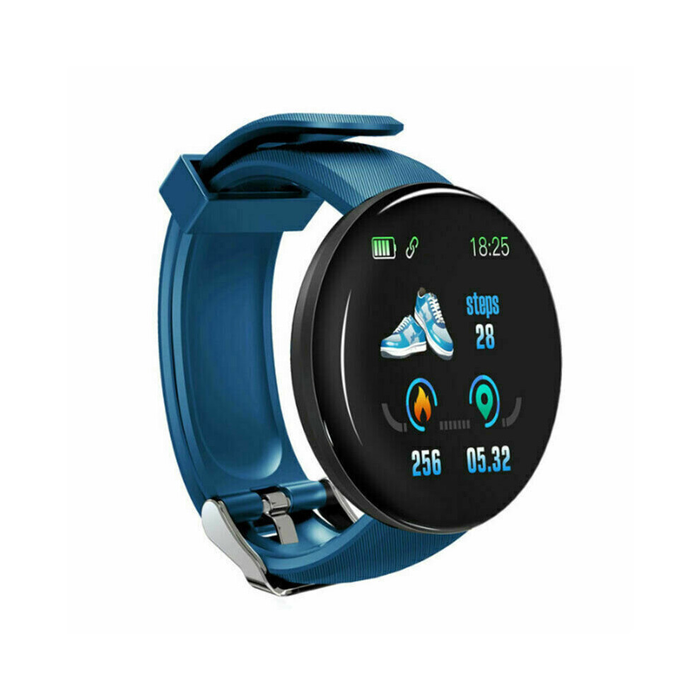 D18 Smart Watch Fitness Tracker Waterproof Sport Digital Wristwatch With Heart Rate Blood Pressure Calories Pedometer Monitor Brown 885661894706