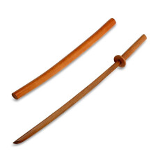 WOODEN BOKKEN WITH SCABBARD - RED BEECH WOOD