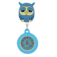 Retractable Colourful Pocket Watches Lovely Cartoon Animals Kids Children Boys Girls Students Bags Hang Watch Nurse Watch