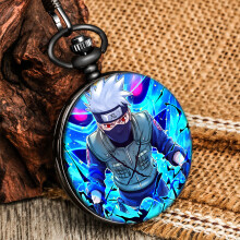 Classic Anime Pattern Printed Quartz Pocket Watch Souvenir Collection Pocket Pendant Clock Student Anime Boys