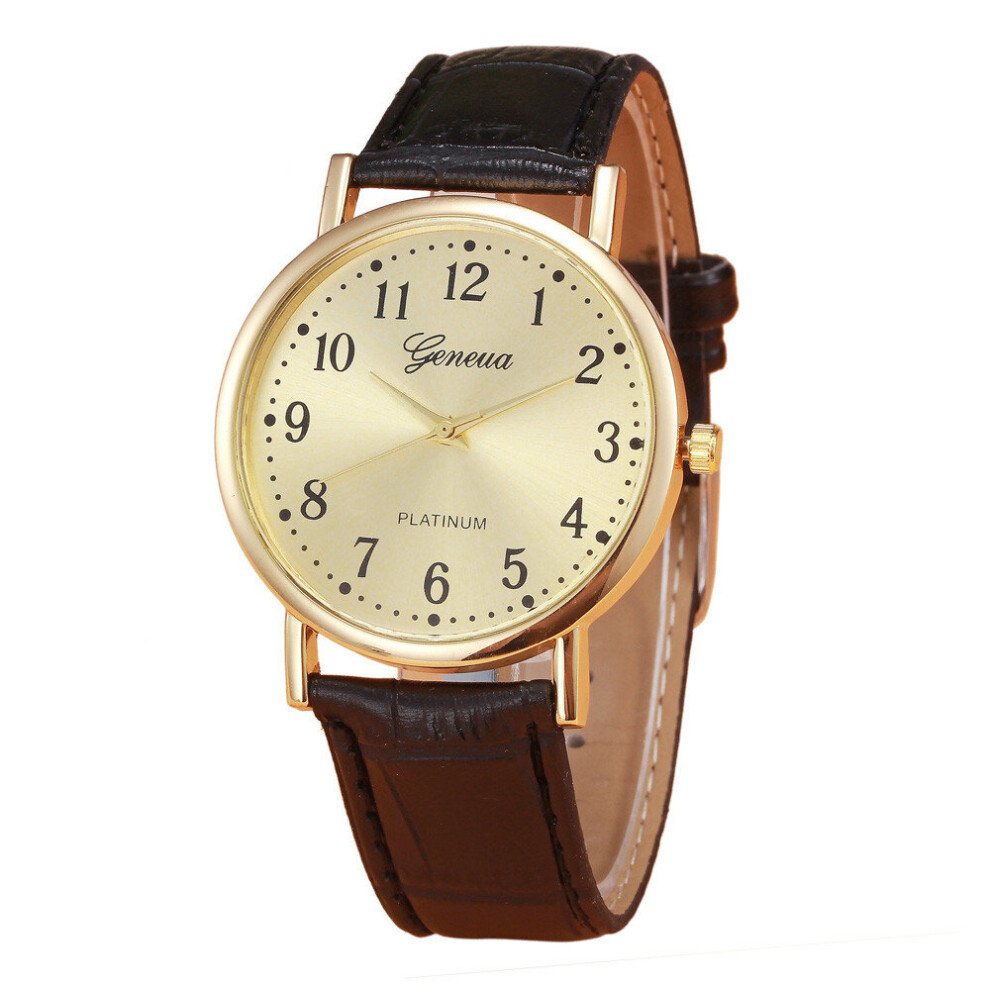 Mens Business Watch Retro Leather Band Analog Alloy Quartz Wrist Watch Casual Mens Watches Top Sport Watches Multicoloured