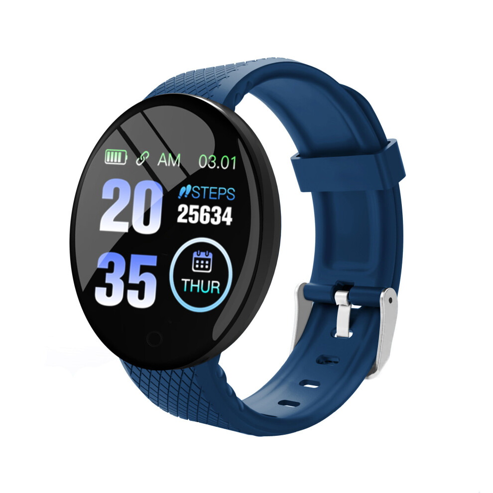 D18 Smart Watch Men Women Watches Heart Rate Blood Pressure Detect Step Counter Sport Tracker Smartwatch For Android Ios Multicoloured 885653011821