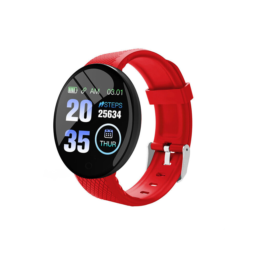 D18 Smart Watch Digital Men Women Heart Rate Blood Pressure Blood Oxyge Monitor Fitness Tracker Sport Watches Smartwatch Multicoloured 885653016543