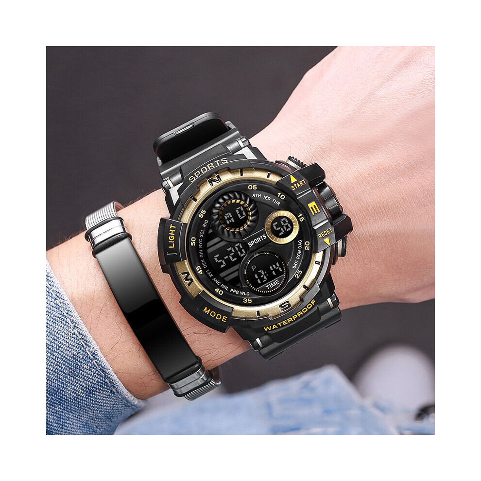 Military Digital Watch For Men's Sports Waterproof Outdoor Chronograph Hand Clock G Electronic Shock Creative Wristwatch Multicoloured