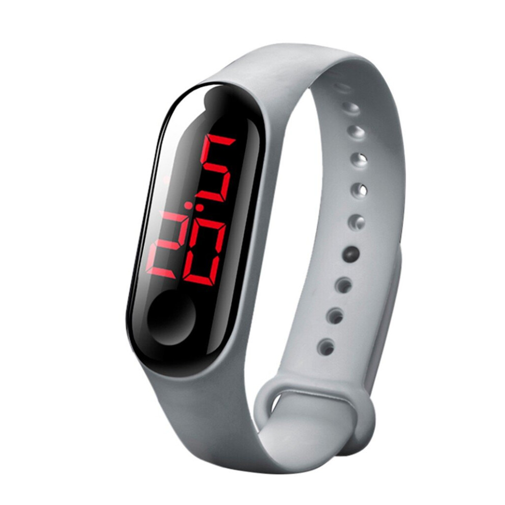 Children's Smart Watch Waterproof Sport Digital Watch For Men Woman Student Solid Silicone Strap Adjustable Electronic Watches Multicoloured 885653026276
