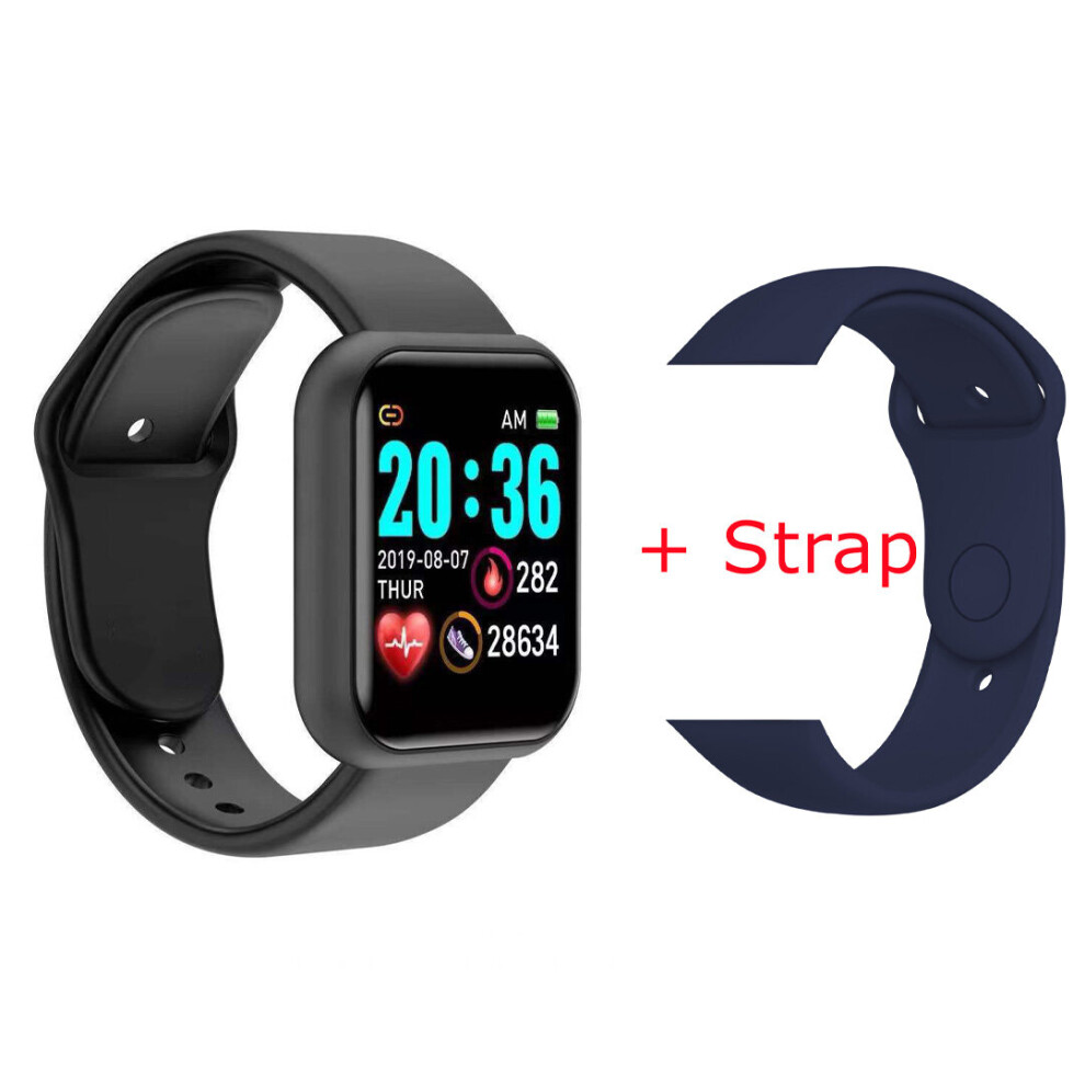 D20 Smart Bracelet Heart Rate Blood Pressure Monitor Y68 Smart Watch Health Sports Pedometer Men's Women's Kids Smartwatch Multicoloured 885653030785