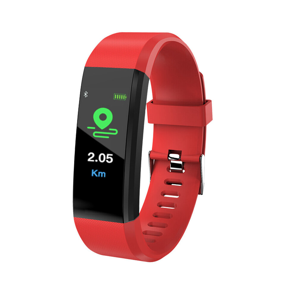 Id115 Smart Watch Men's And Women's Heart Rate Monitoring Bracelet Fitness Exercise Pedometer Smart Reminder Digital Watch Multicoloured 885653036077