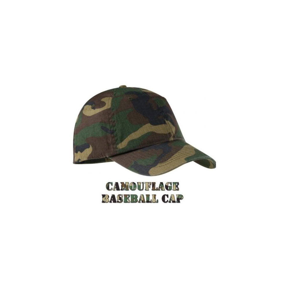 (Camo ) 100% Cotton Boys Girls Baseball Cap Sports Sun Hat