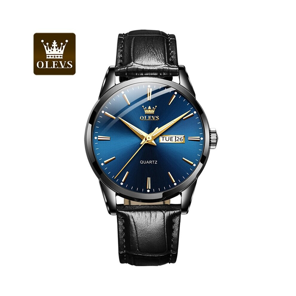 Mens Watches Top Leather Chronograph Waterproof Sport Automatic Date Quartz Watch For Men Relogio Masculino-image-OPC-PBT9HVQ-NEW