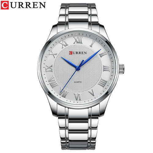 Classic Casual Watch for Men with Stainless Steel Band Quartz ...