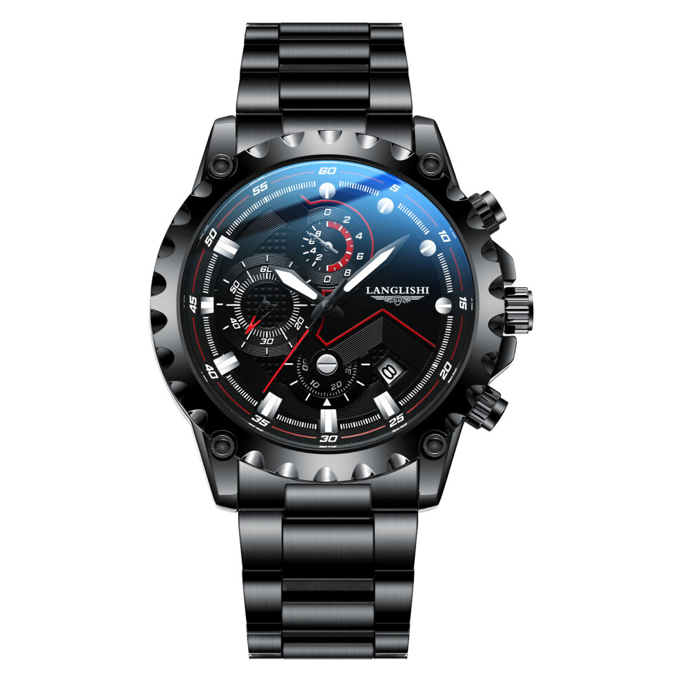 Mens Watches Stainless Steel Top Quartz Watch Men Waterproof Chronograph Sport Wristwatch Relogio Masculino-image-OPC-PBT9KRH-NEW