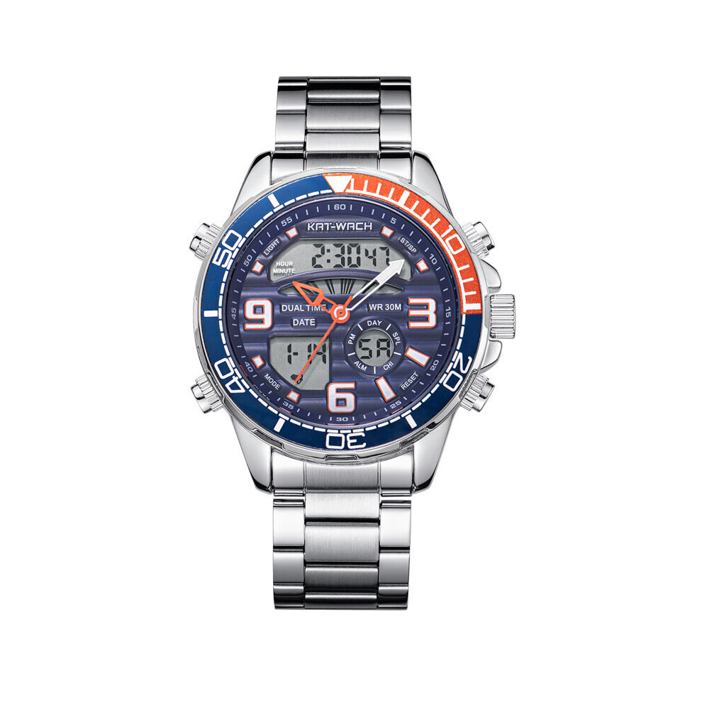 3101 Men's Watches Waterproof Six-Hand Three-Eye Man Watch Steel Band Calendar Quartz Sports Men Watches-image-OPC-PBT9MBC-NEW