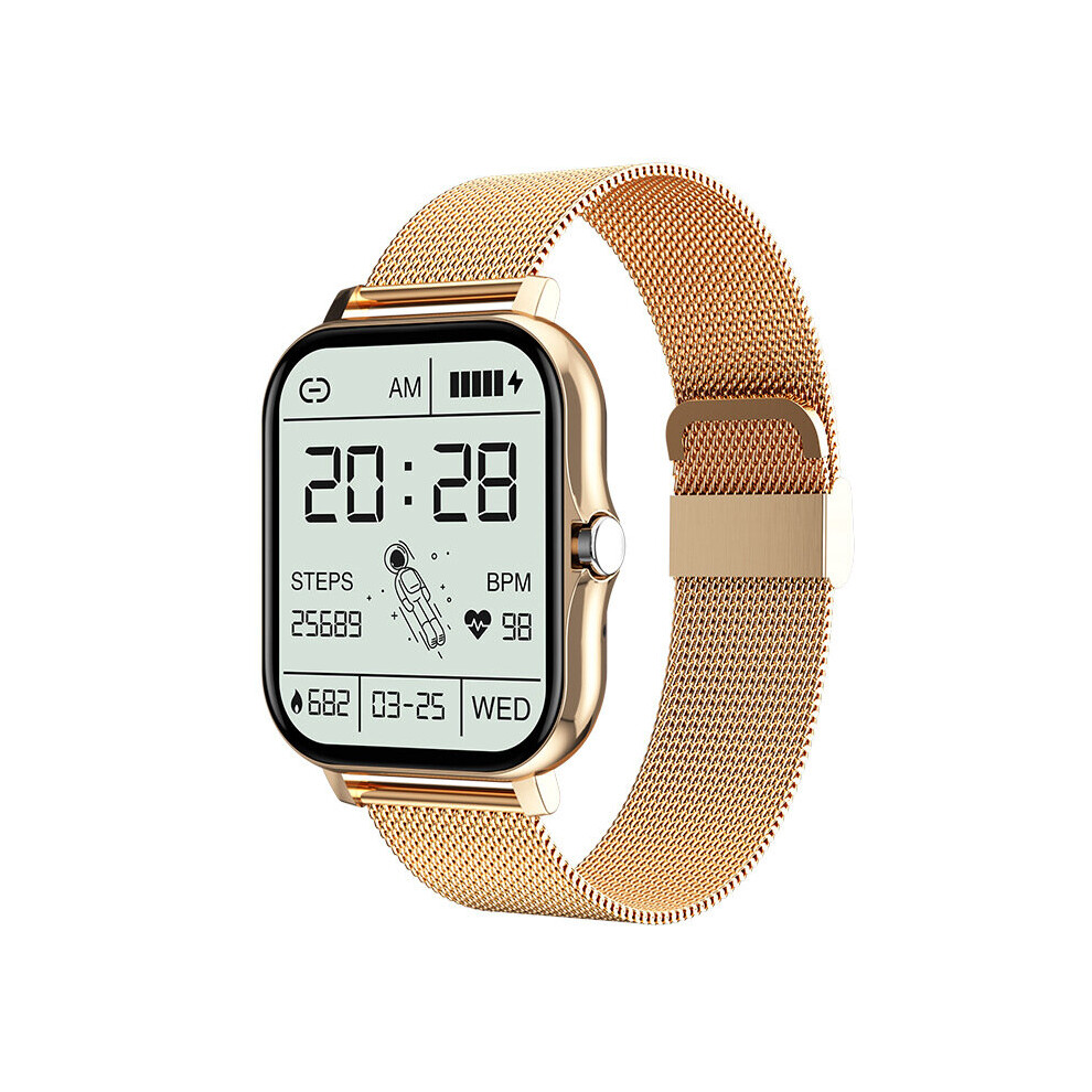 Steel Belt Smart Watch Men Women Sport Watches Bluetooth Music Fitness Tracker Ladies Smartwatch For Ios Android Wristwatch Multicoloured 885653164428