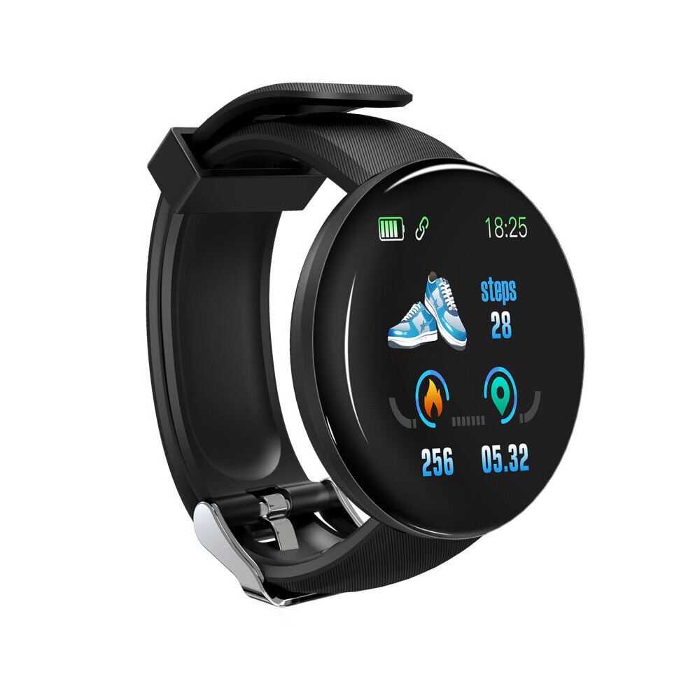 D18 Bluetooth Smart Watch Men Women Blood Pressure Heart Rate Monitor Smartwatch Waterproof Fitness Tracker Smart Watches Pk Y68 Multicoloured 885653170061