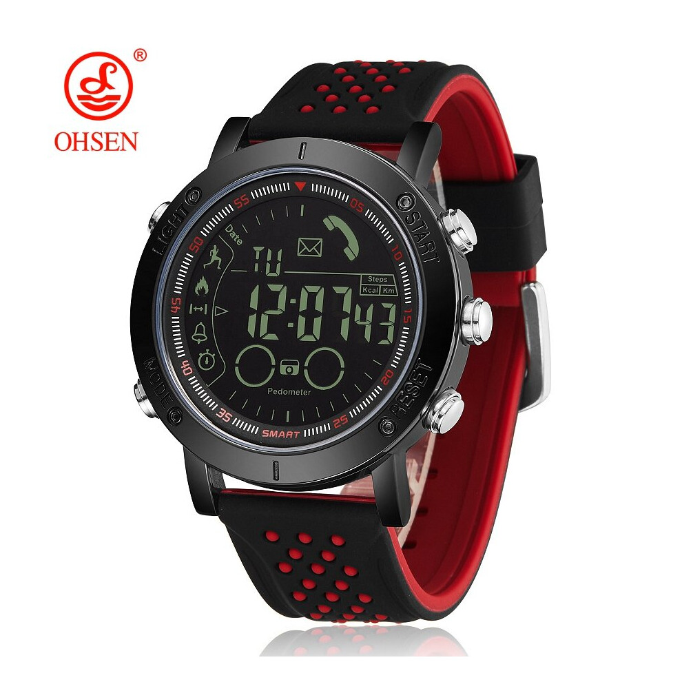 Men Smart Watch Pedometers Call Reminder Alloy Digital Fitness Watches Waterproof Men's Smartwatches For Ios Android Multicoloured 885653170542