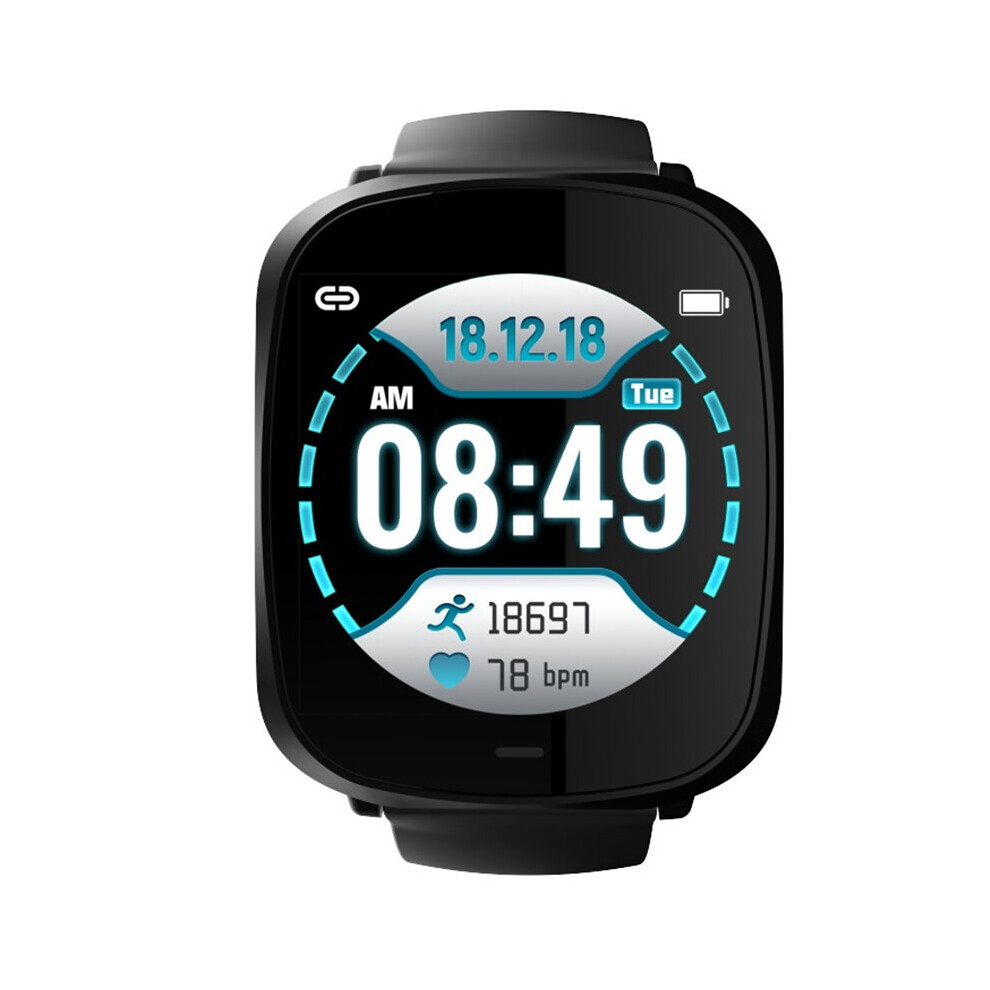 Smart Watch Waterproof Heart Rate Blood Pressure Smart Electronics Bluetooth Smartwatch For Android Ios Relogio Black 885653172638