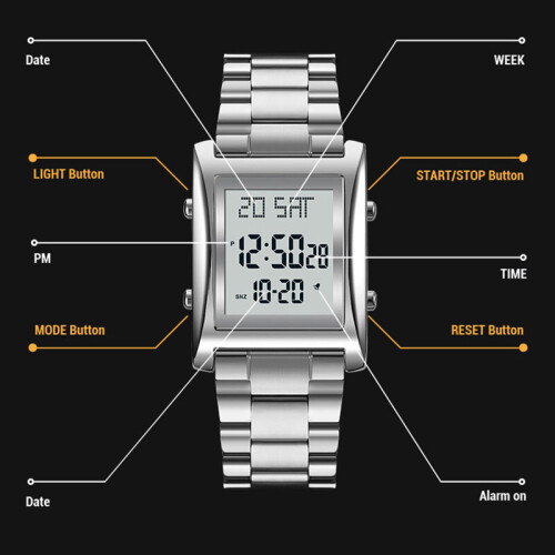 Casual sport led watch best sale