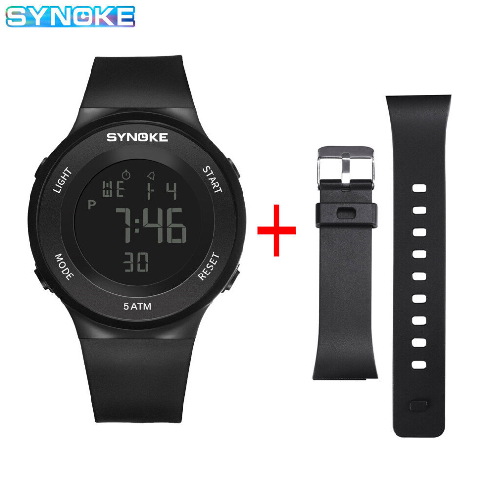 Men s Big Waterproof Watch Preppy Ins Style Dial Digital Watches Boy Gives Watch Bands