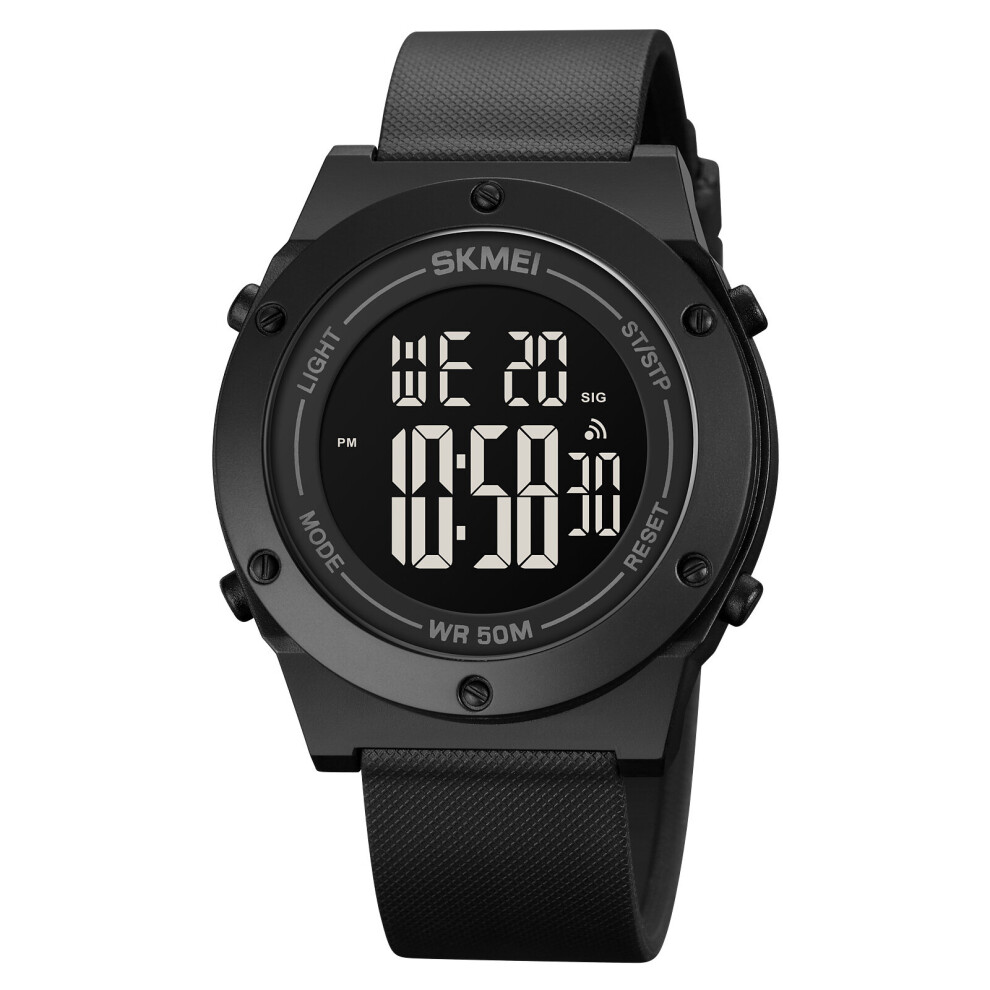 Outdoor Sport Watch Multifunction Led Digital Clock PU Band Waterproof Sport Wrist Watch for Men-image-OPC-PBT9TN2-NEW