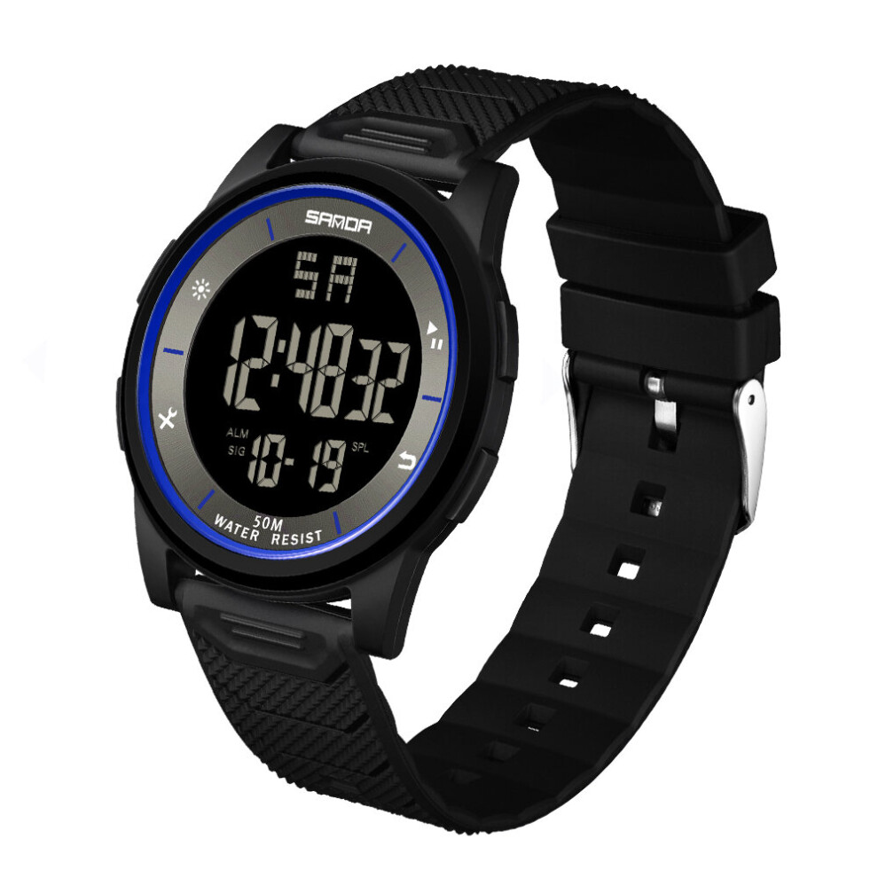 Men Watch Recreational Sports Watches Male Clock 50M Waterproof Chronograph Wristwatch Relogio Masculino-image-OPC-PBT9WST-NEW