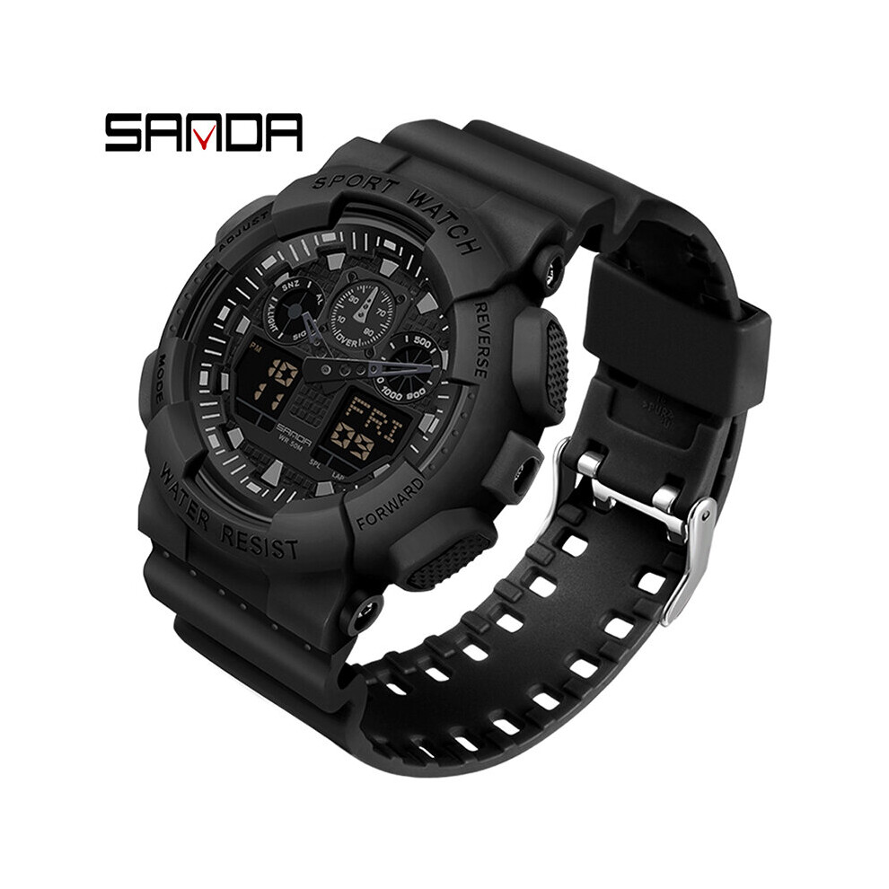 Sport Watch Dual Time Men Watches 50m Waterproof Male Clock Military Watches for Men Shock Resisitant Sport Watches-image-OPC-PBT9WTZ-NEW