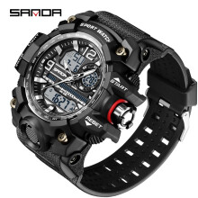 G-Style Military Digital Watch for Men - Waterproof, Shock-Resistant Sports Wristwatch (Multi-Color: Silver, Red, Blue, Army Green, Black, Gold)