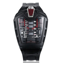 Men's Hollow Watch Ghost Silica Silicone Bracelet Quartz Watch Relogio Men Watch Skeleton Ghost Student Clock