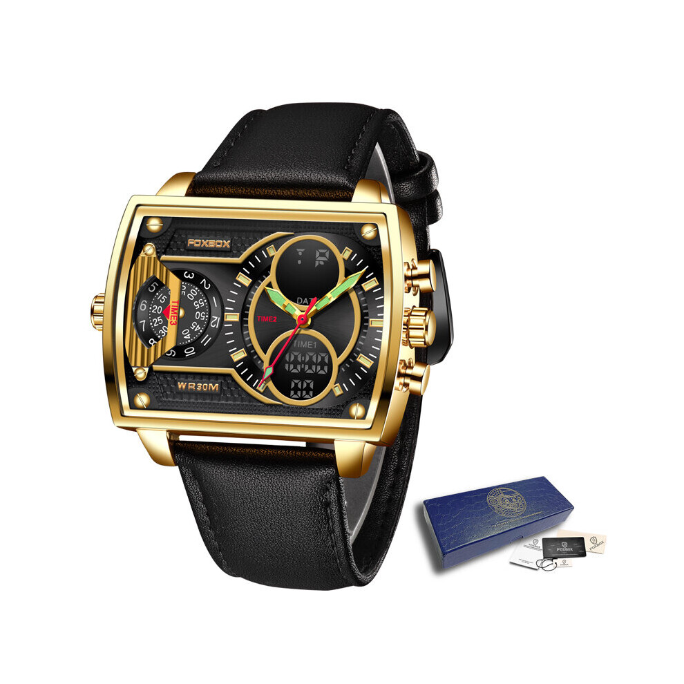 Mens Watches Square Digital Sports Quartz Wrist Watch for Men Waterproof Dual Display Clock Relogio Masculino-image-OPC-PBT9ZK6-NEW