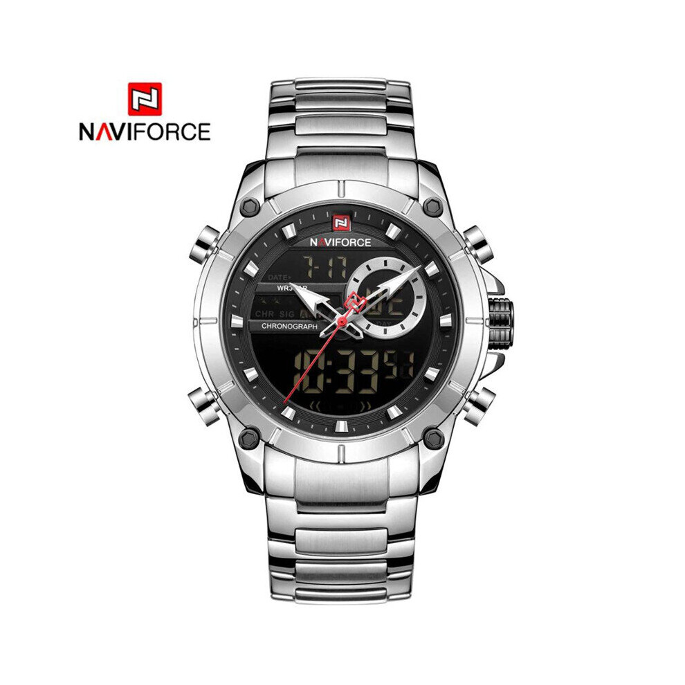 Men Military Sport Wrist Watches Waterproof Dual Time Chronograph Male Watches Stainless Steel Relogio Masculino-image-OPC-PBT9ZQM-NEW