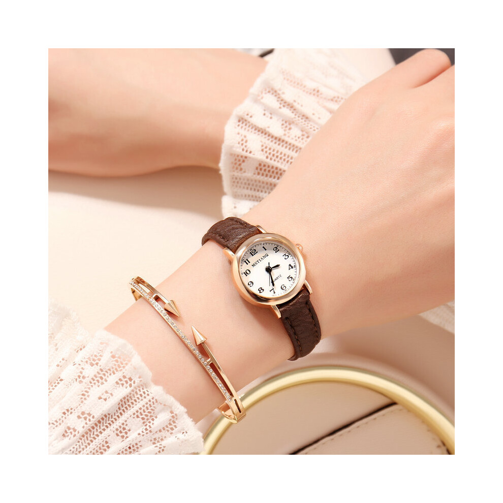 Top Clock Women Watches Ladies Rose Wrist Watches Women Small Leather Strap Bracelet Watch For Girls Gift Relogio Feminino-image-OPC-PBTB2GF-NEW