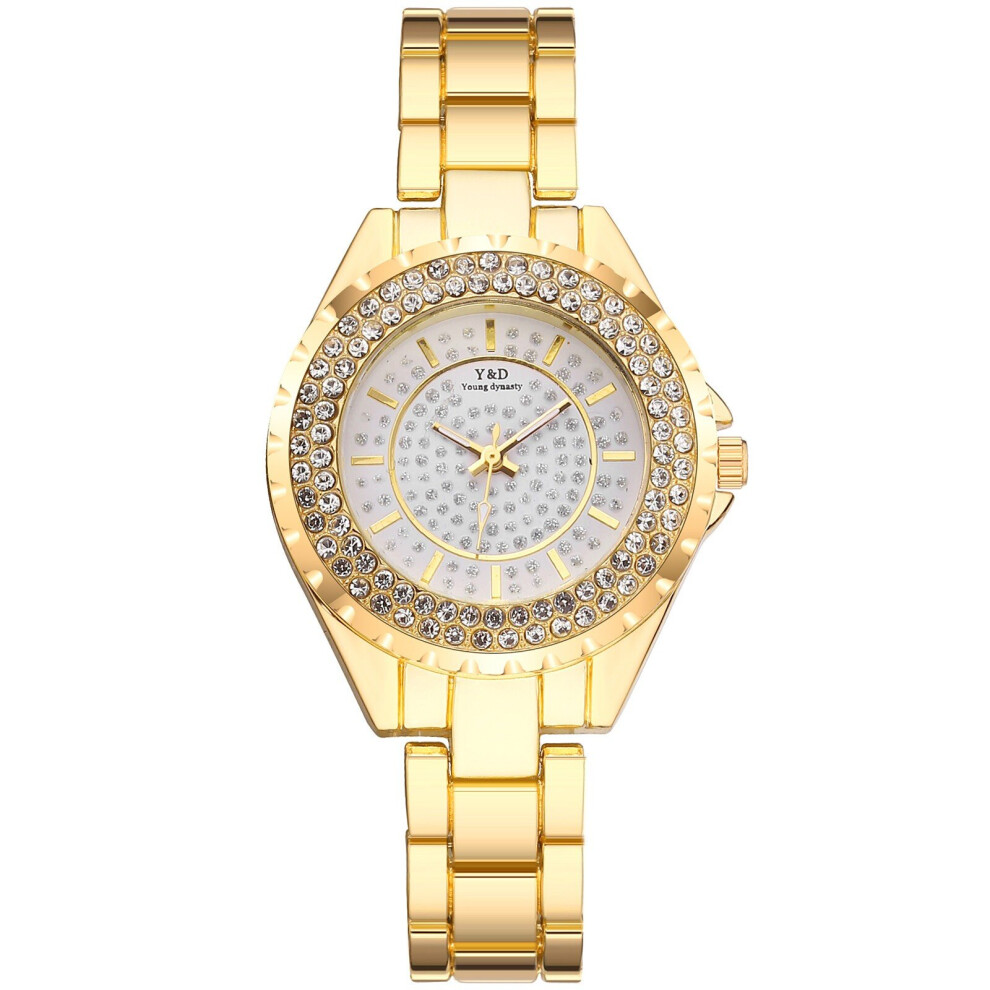 Women Watch Casual Stainless Steel Band Bracelet Watch Women Diamonds Rhinestone Quartz Wristwatches Montre-image-OPC-PBTB2SZ-NEW