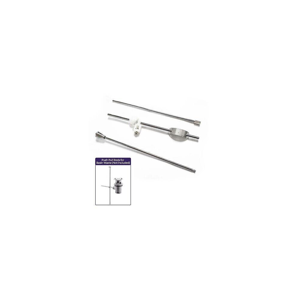 Set of 3 Replacement Rods Spare parts for Rod Lever Basin Pop-Up Waste Plug