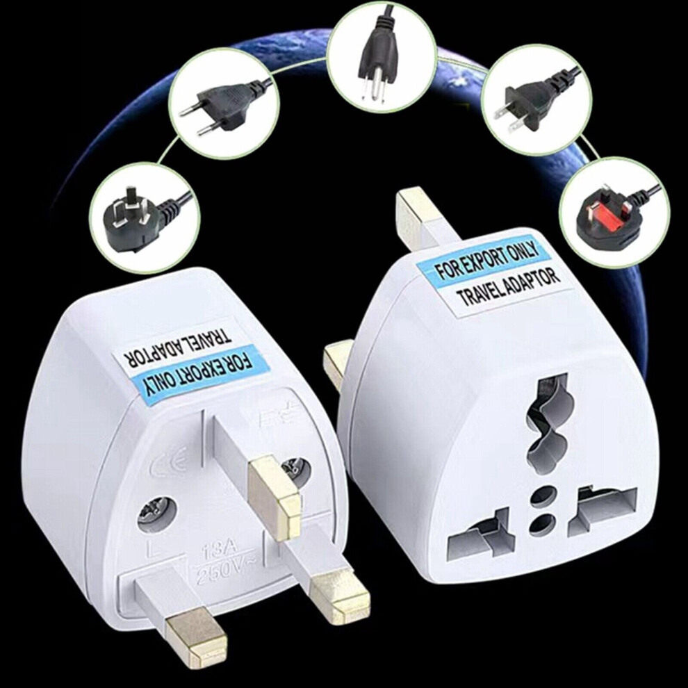 Universal Plug Adapter EU US UK Type G Travel Socket Plug Converter