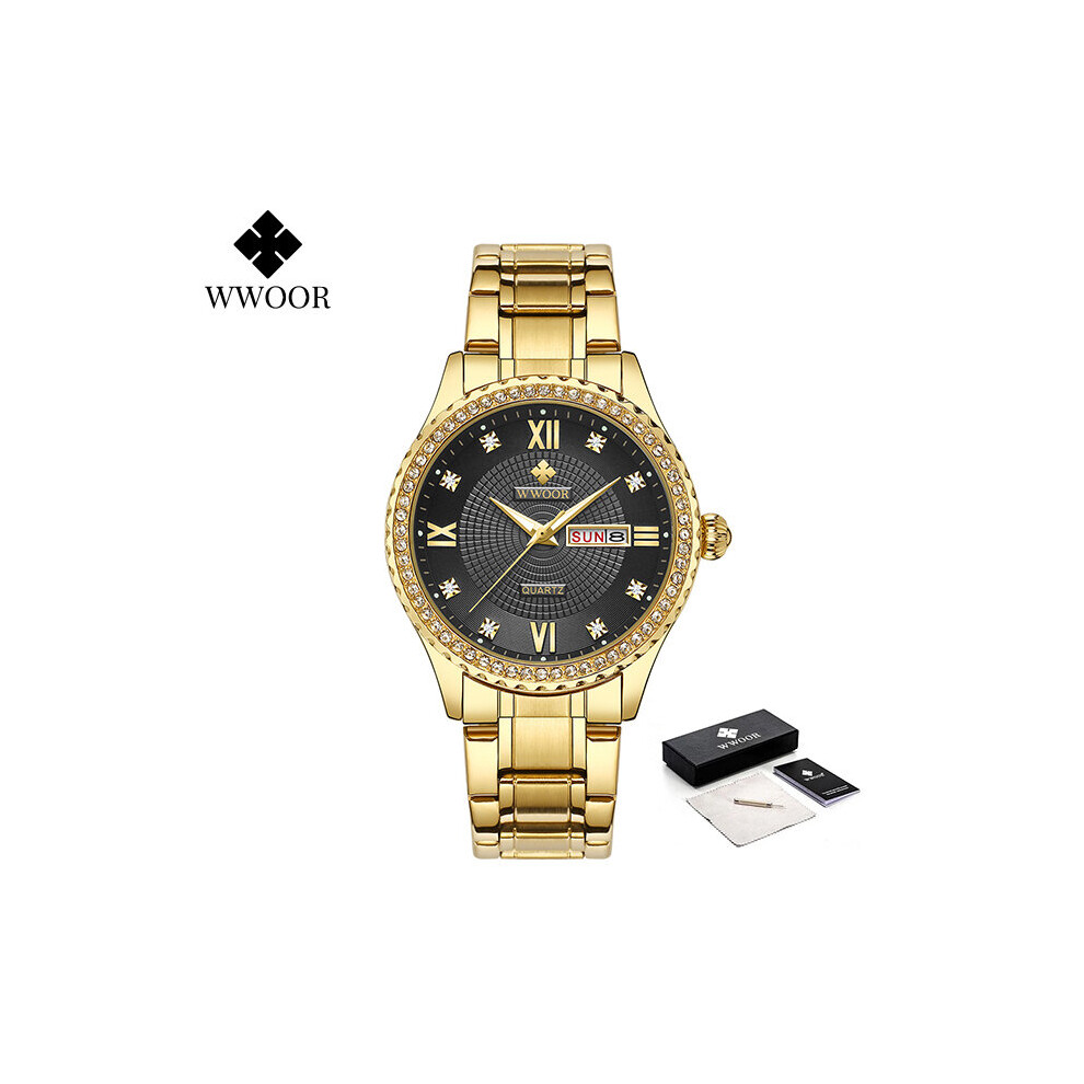 Diamond Bracelet Watches For Women Top Quartz Wristwatches Date Female Clock Ladies Relogio Feminino-image-OPC-PBTB7JG-NEW