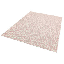 (Jewel Pink, Small 80x150 cm (2'6"x5')) Patio Outdoor Rug for Garden, Balcony, Picnic, Trellis, Living Room, Kitchen Backyard Flatweave Rug